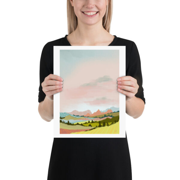 Poster Landschaft abstrakt – Bild 3