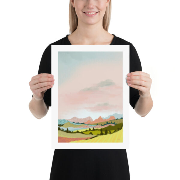 Poster Landschaft abstrakt