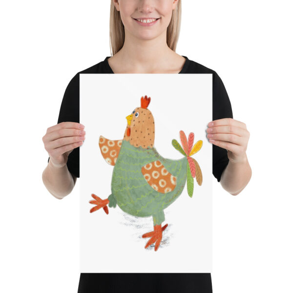 Poster Huhn Uschi